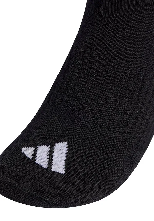 Унисекс спортивные носки с тремя полосками, мягкие, 6 пар. Adidas Performance, Black — фото 3