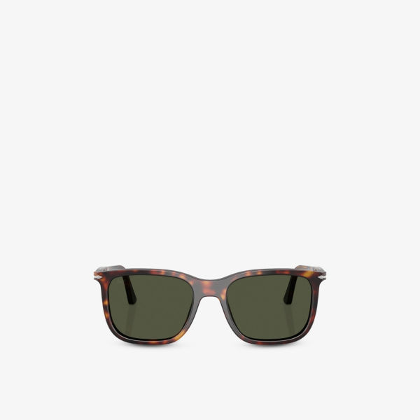 

Солнцезащитные очки Persol с прямоугольной оправой из ацетата, коричневый