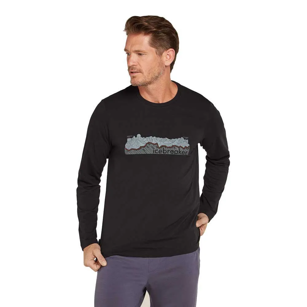 

Футболка Icebreaker Merino Central Classic Haute Route long sleeve, черный