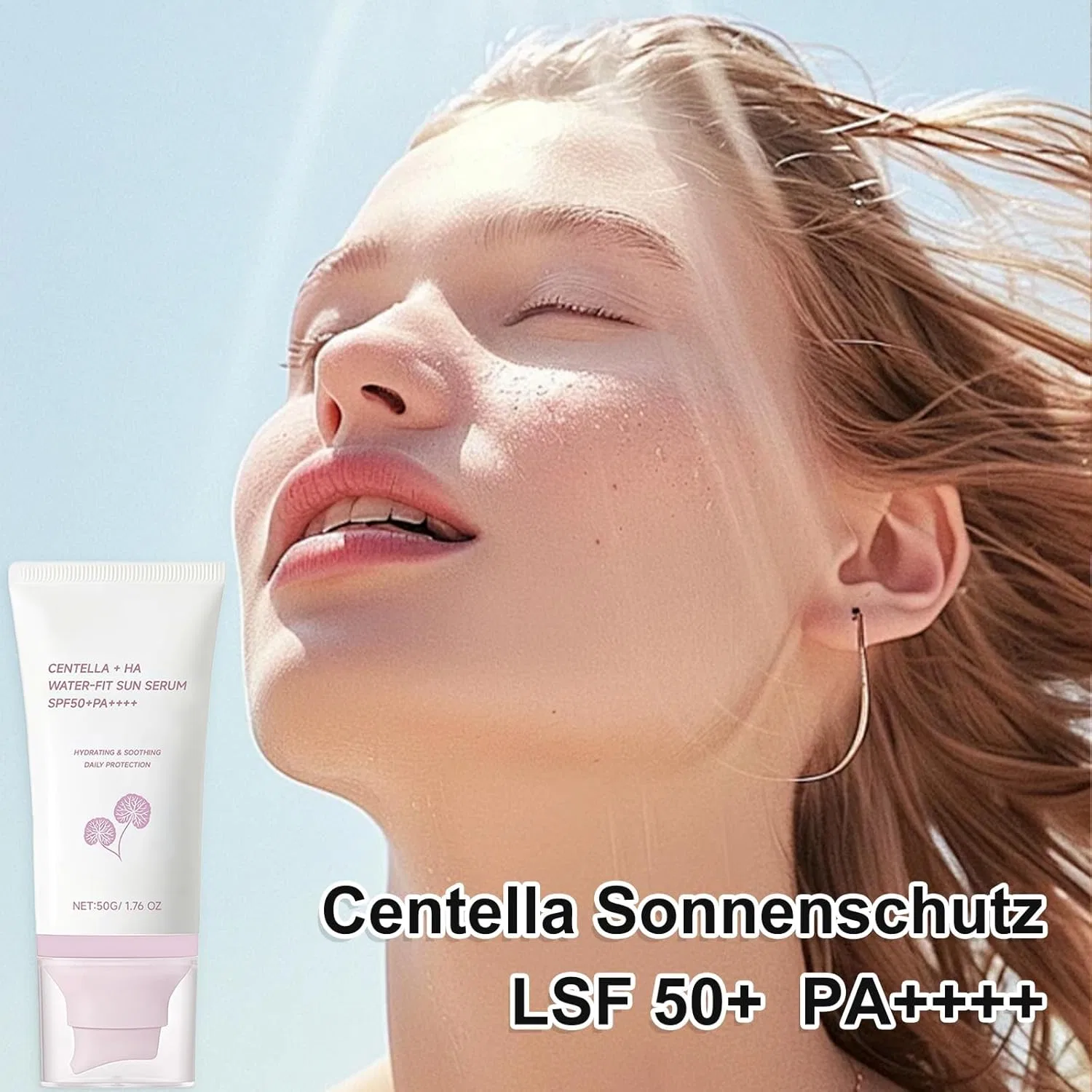 Солнцезащитный крем для лица Centella Asiatica SPF 50 Soleneva — фото 3