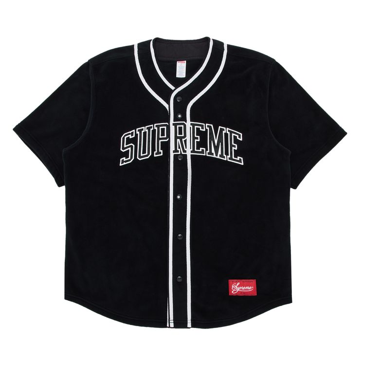 

Джерси Supreme Polartec Baseball Jersey Black, черный