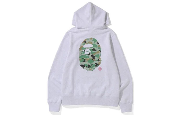 Толстовка с капюшоном в честь 30-летия BAPE X Union A Bathing Ape, серый — фото 4
