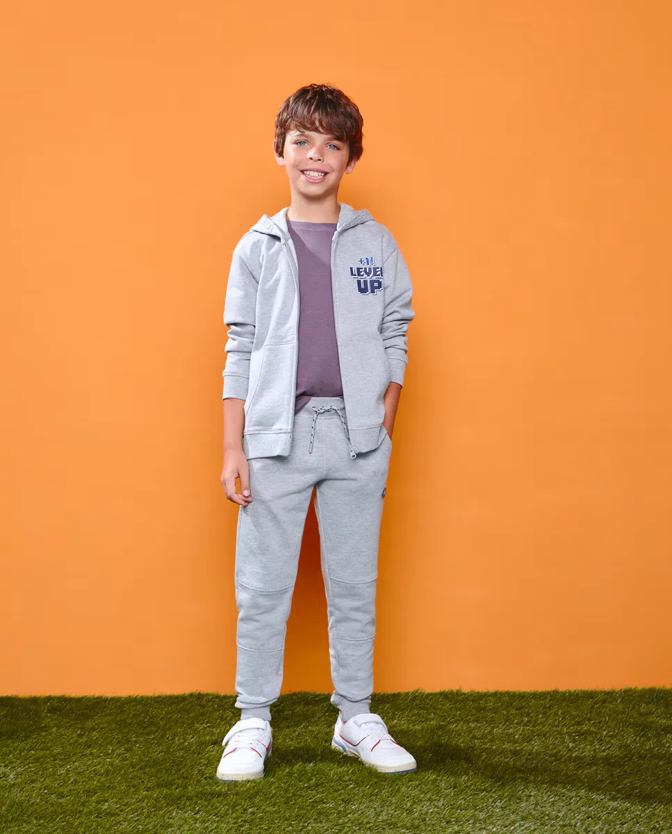 

Плюшевые штаны для мальчика с разрезами Kids El Corte Inglés, серый