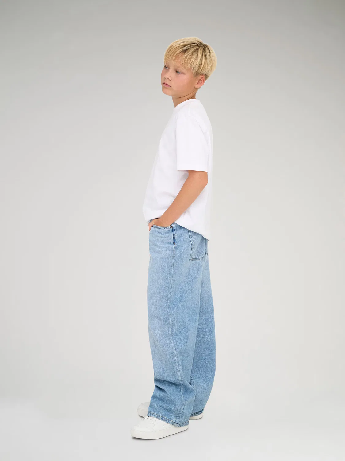Широкие джинсы 'OSJCARL' Only & Sons Junior, Blue Denim — фото 4