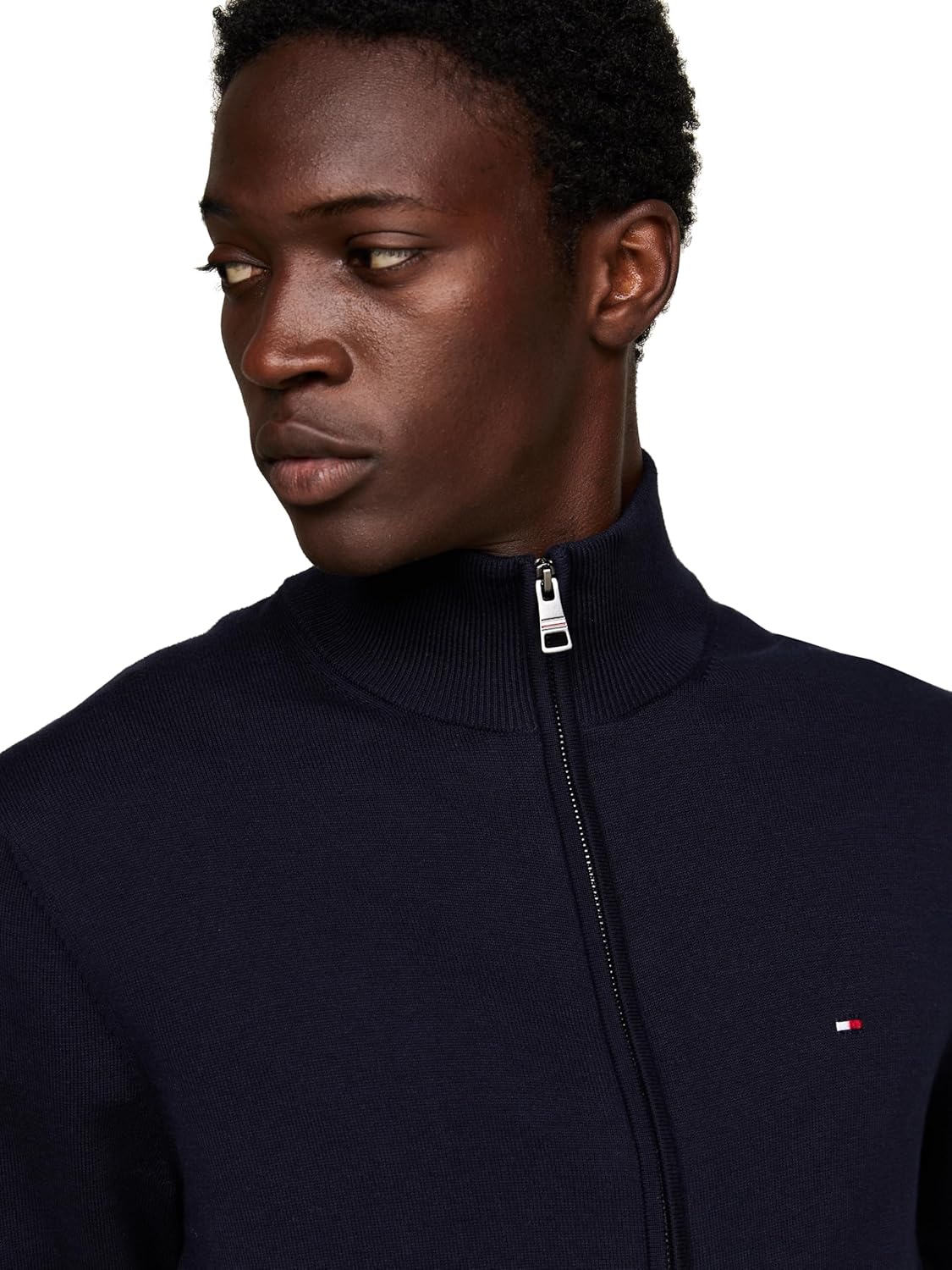 Легкий мужской свитер на молнии Tommy Hilfiger, Desert Sky — фото 2