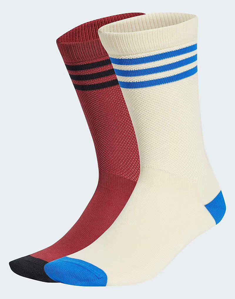 

Гольфы Adidas Originals, 2 пары, цвета: белый с оттенком / серебристо-фиолетовый