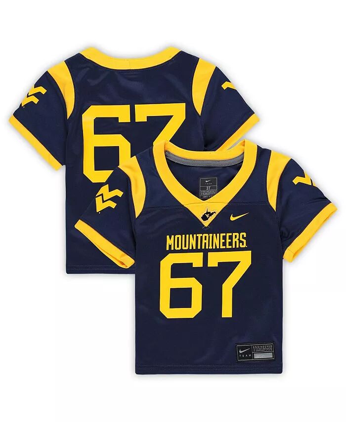 

Футболка-реплика Toddler 67 Navy West Virginia Mountaineers Untouchable Nike