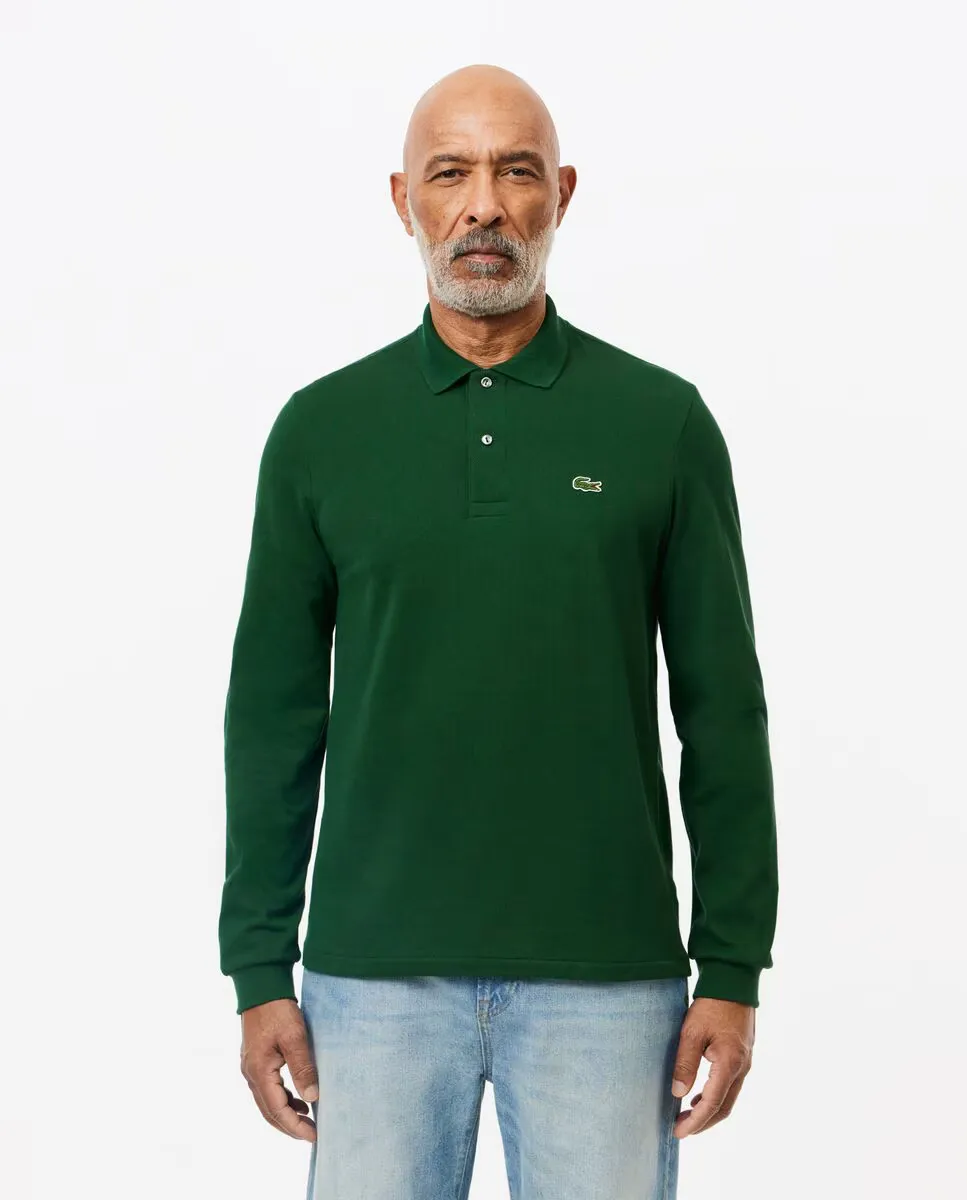 

Оригинальный мужской поло с длинным рукавом Lacoste, зеленый