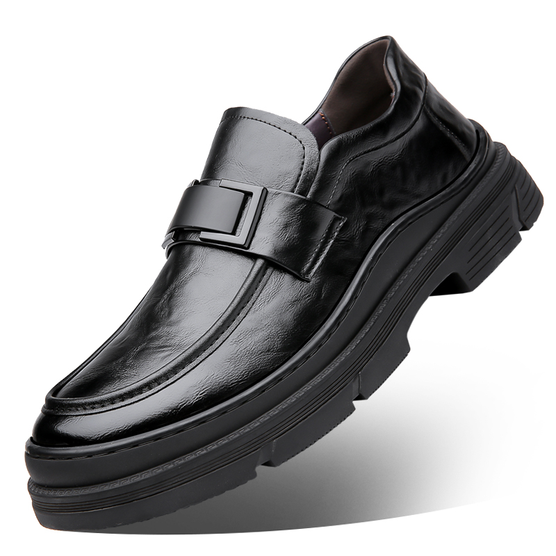 Мужские повседневные кроссовки Mid Top черно-коричневые EGCHI — фото 3