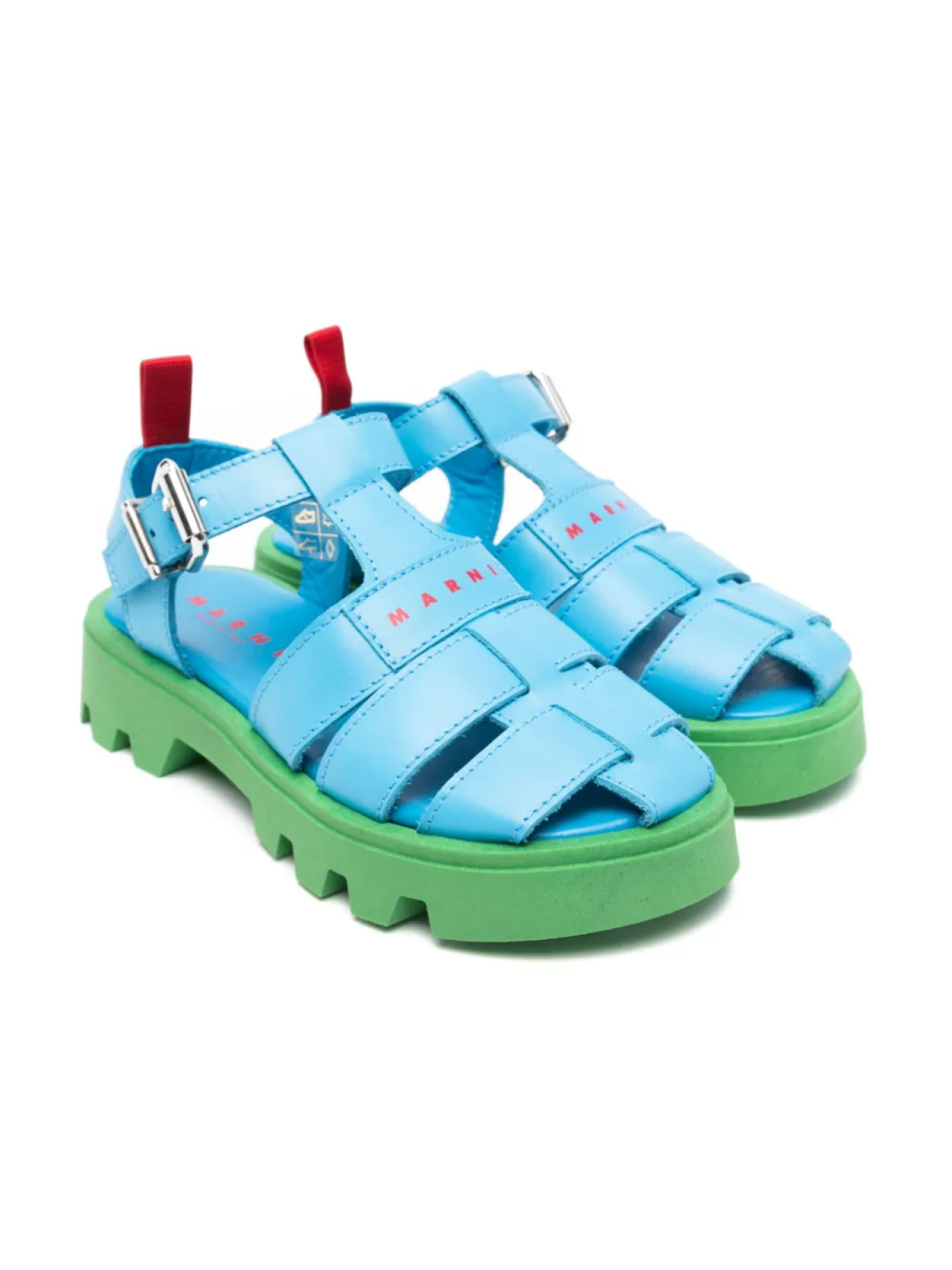 

Кожаные сандалии Marni Kids, синий