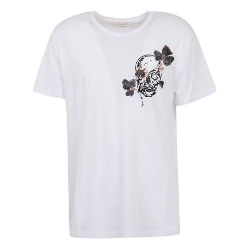 

Футболка men's ss20 skeleton printing white Alexander Mcqueen, белый