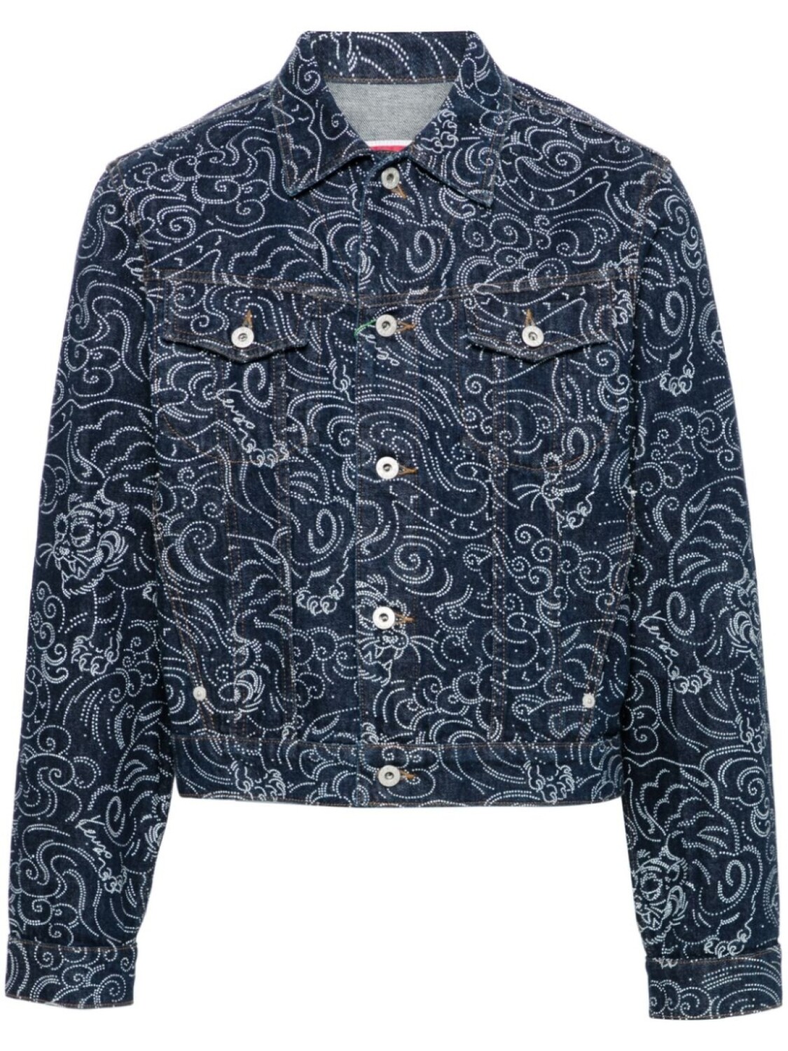

Kenzo джинсовая куртка Star Tiger, синий