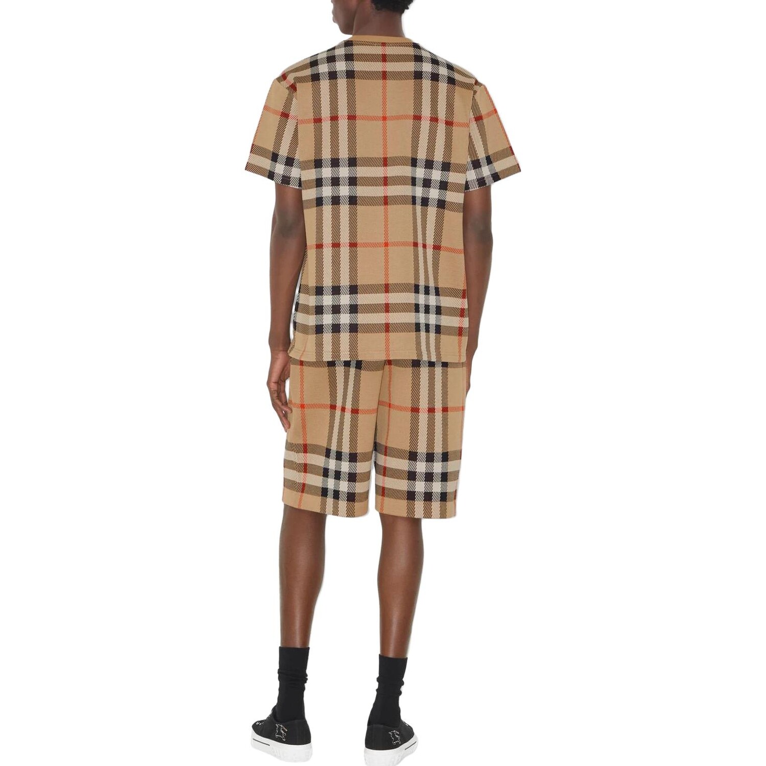 Мужская футболка Burberry, хлопок, бежевый — фото 3