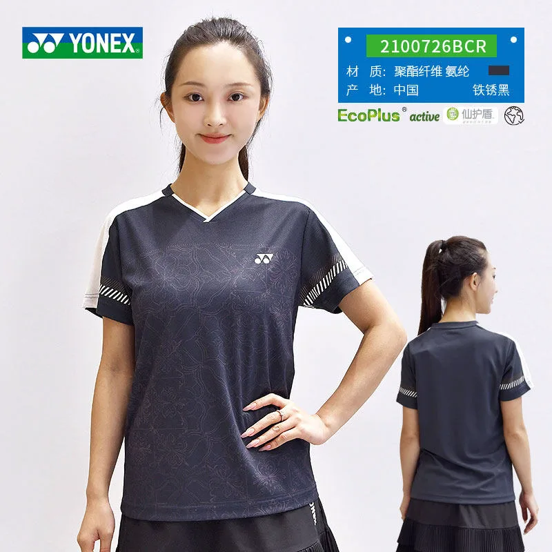 

Футболка женская V-образным вырезом YONEX, mint синий