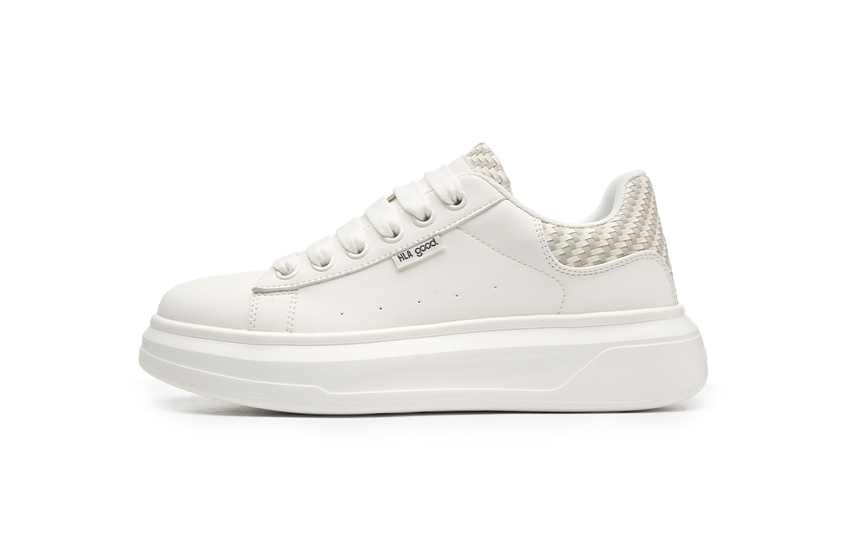 

HLA Высокие низкие кеды для скейтбординга мужские бело-серые, цвет White Gray