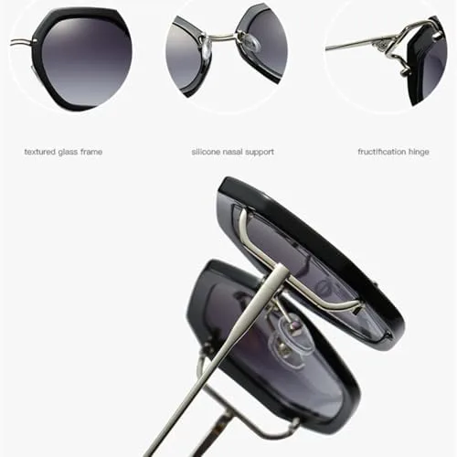 

Солнцезащитные очки для женщин 2027 года, модные квадратные очки с защитой от УФ-излучения UV400, винтажные очки, водительские очки, зеркальные очки MTZJH, C6blue