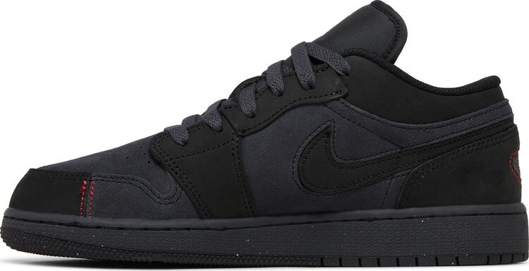 Кроссовки Air Jordan 1 Low SE Craft GS 'Dark Smoke Red', серый — фото 3