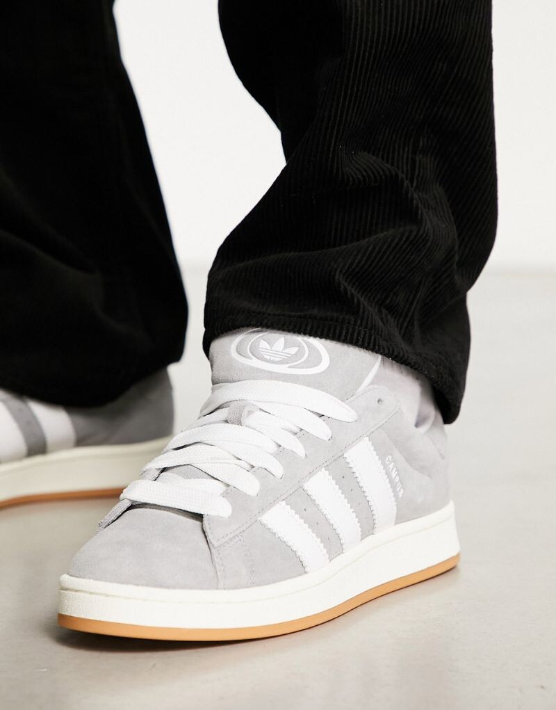 Adidas Originals - Campus - Серые кроссовки 00-х на резиновой подошве — фото 3
