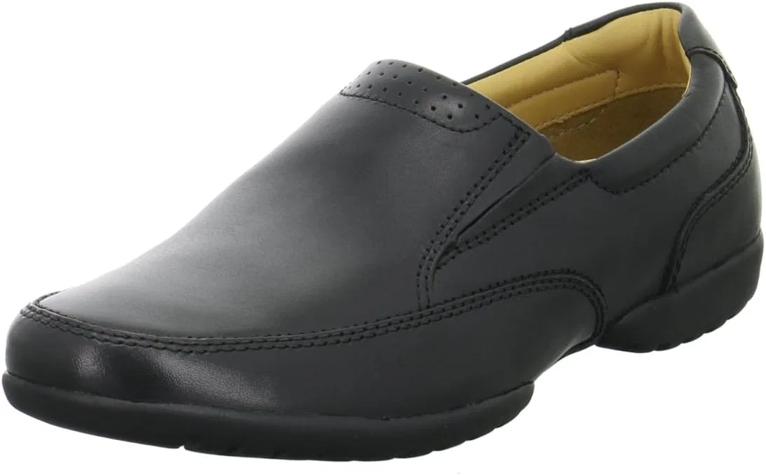 Мужские кожаные туфли Clarks Recline Free, вневременная классика - черные