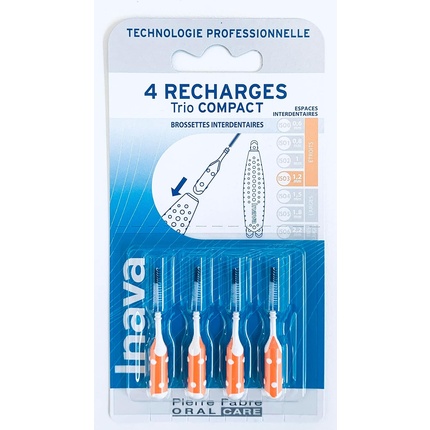 

Компактные сменные насадки Trio Brush Heads - Размер Iso3 1,2 мм - Упаковка из 4 шт Inava