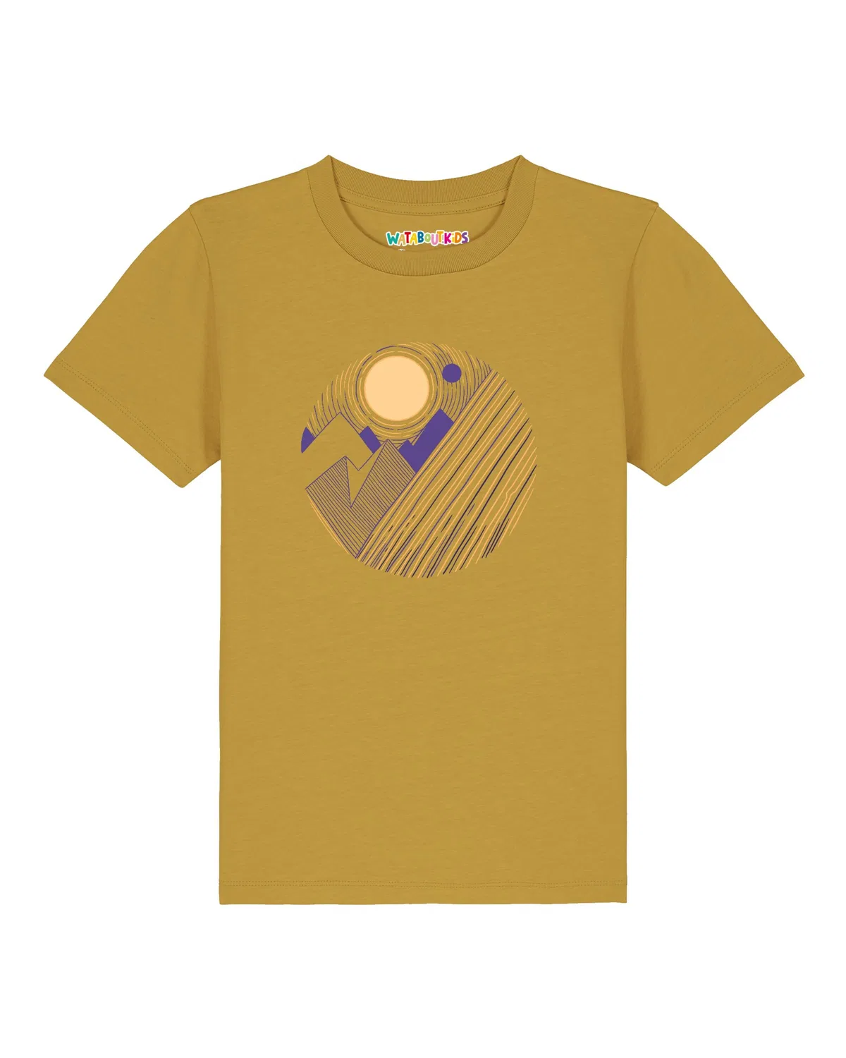 Футболка 'Geometric Landscape 3' Watabout.Kids, Lemon Yellow