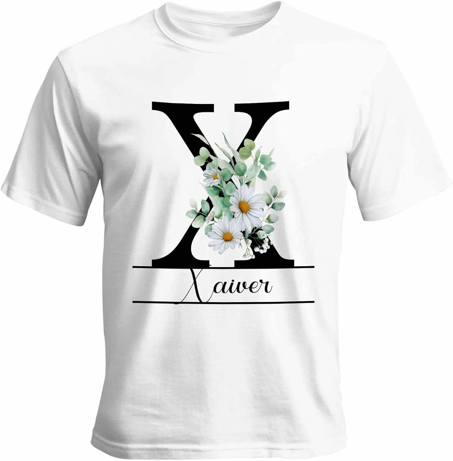 

Футболка Unisex Cotton Round Neck Monogram с именем или текстом Vaxbryntel