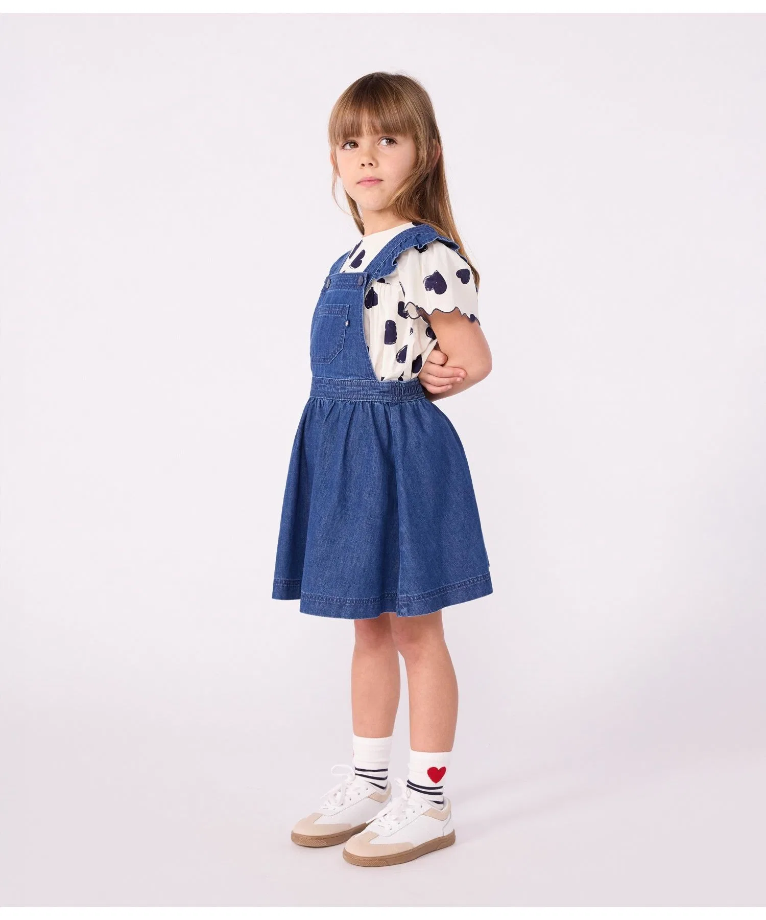 Детский джинсовый сарафан PETIT BATEAU