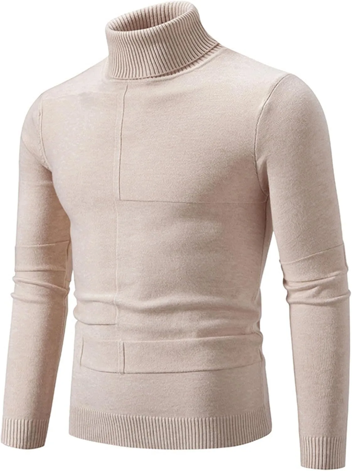 

Толстовка-водолазка мужская Basic Knit Sweater, длинный рукав, slim fit AQAYL