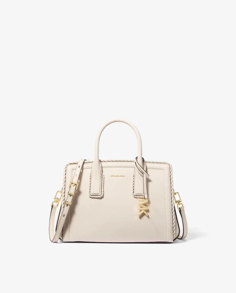 

Женская сумка-саквояж Laila маленькая кожаная Michael Michael Kors, кремовый