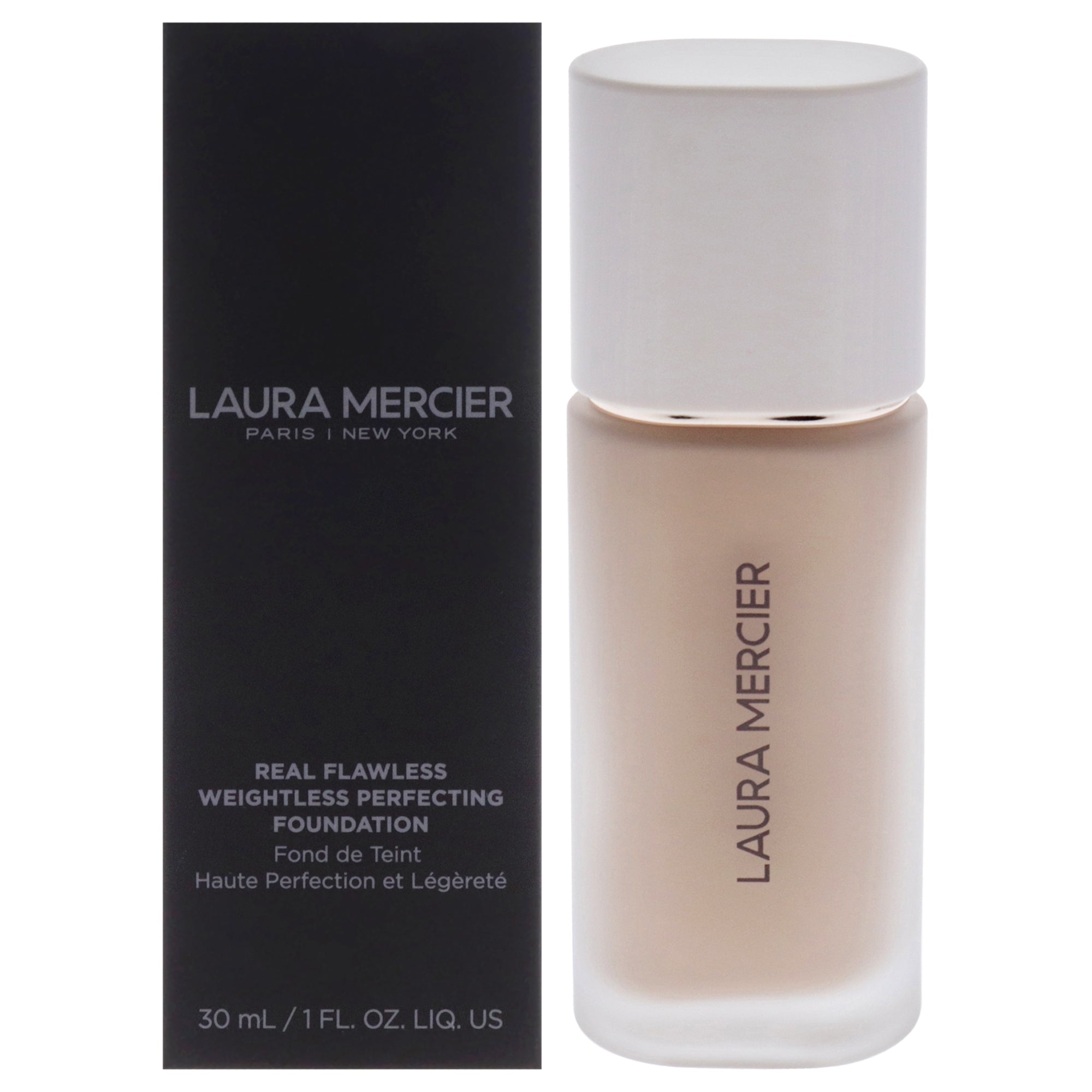 

Невесомая тональная основа Real Flawless Weightless Perfecting Foundation - 2C2 Soft Sand от Laura Mercier для женщин - 1 унция (30 мл), прозрачный