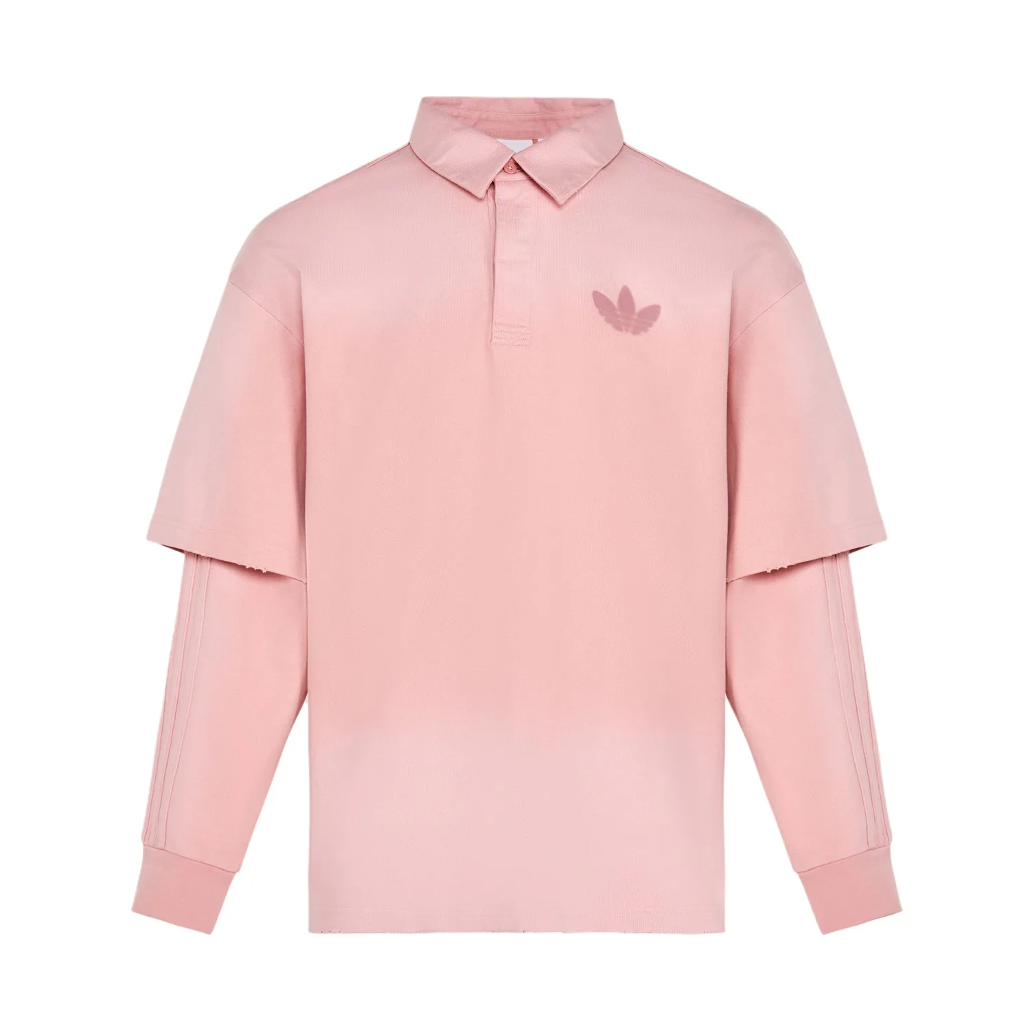 Поло с длинным рукавом 2 в 1 мужское Adidas Originals, Miracle Purple Pink