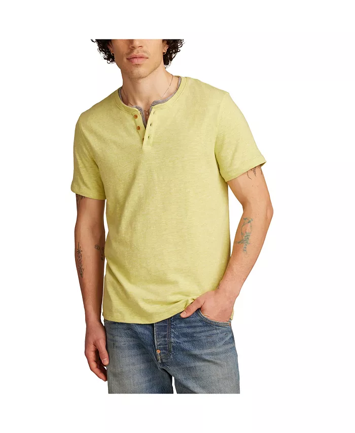 

Мужская льняная рубашка с коротким рукавом Henley Lucky Brand, зеленый