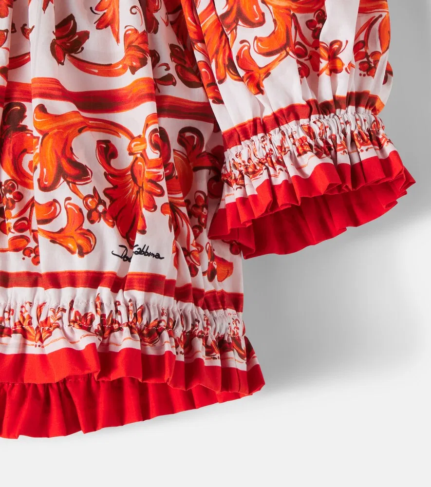 Топ из майолики Dolce&Gabbana Kids, белый — фото 4