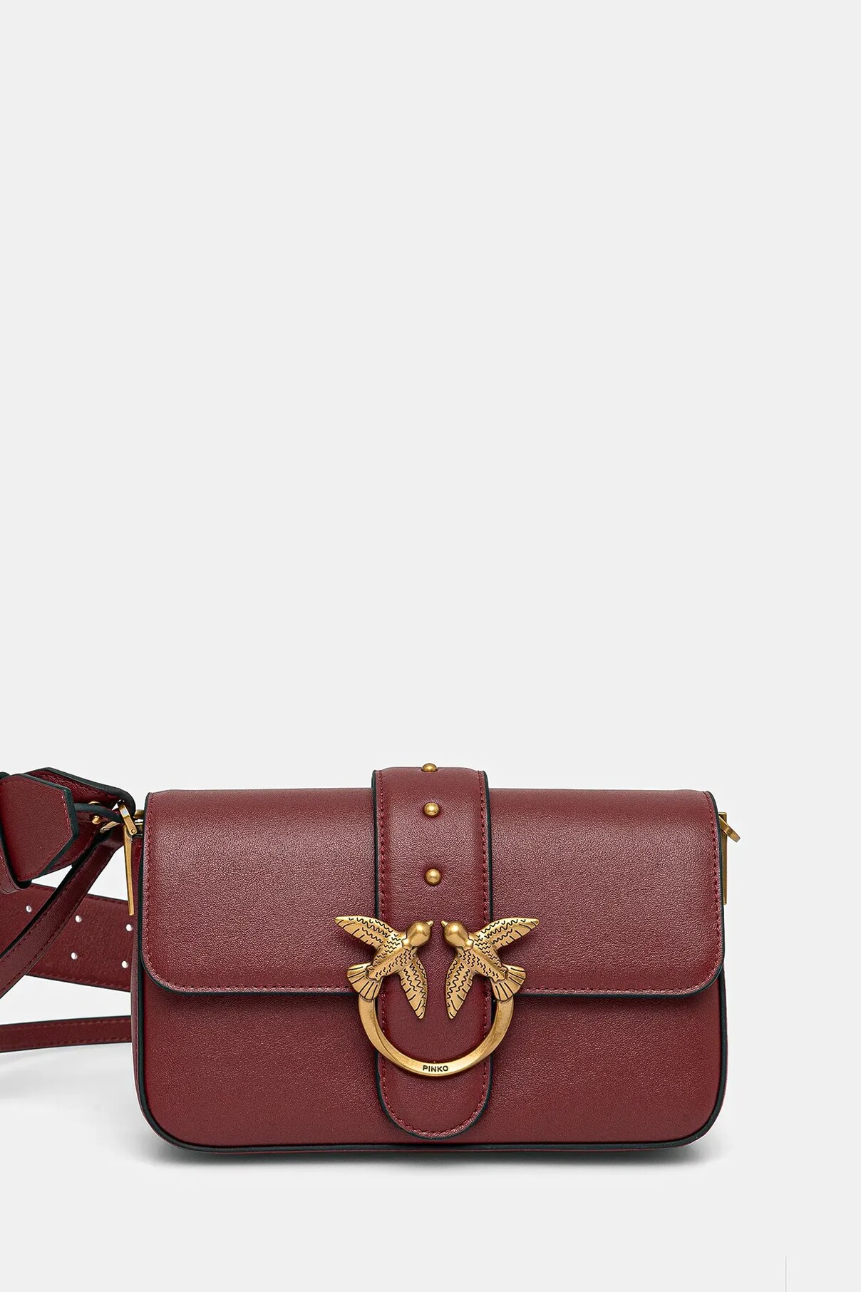 

Сумочка из кожи Pinko, бордовый