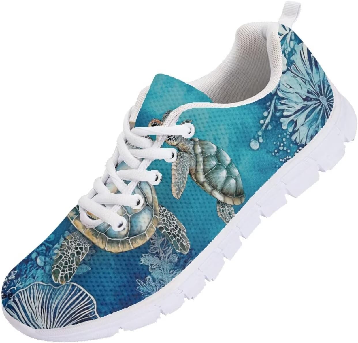 

Мужские кроссовки Funnydude Funny Print для бега, легкие, дышащие, теннисные, зимние спортивные кроссовки, Sea Turtle