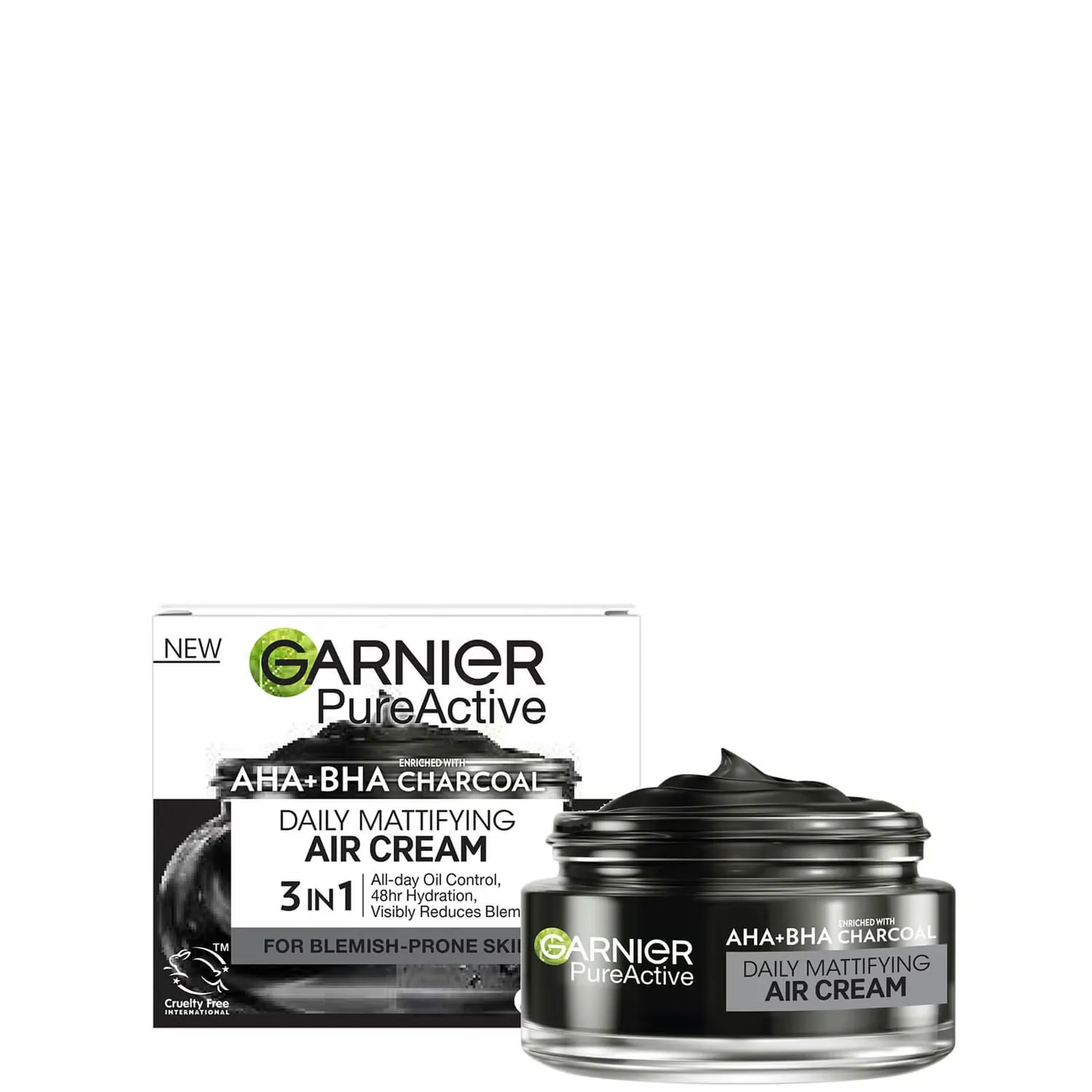 

Pure Active AHA+BHA Уголь Ежедневный матирующий воздушный крем 50 мл Garnier