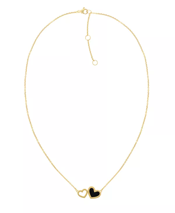 

Ожерелье в форме сердца из эмали, покрытое гвоздикой 18 карат Tommy Hilfiger, gold