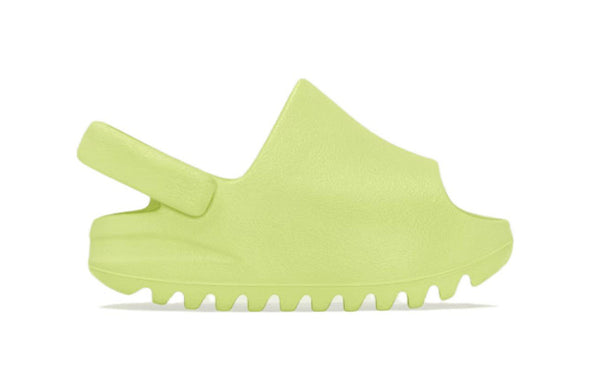 Тапочки yeezy slide infants 'glow green' 2022 Adidas, зеленый — фото 2