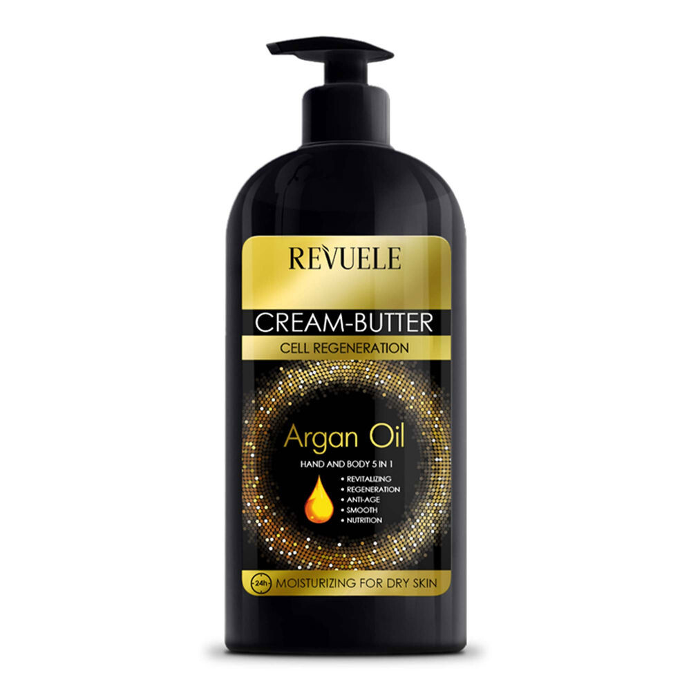 

Увлажняющий крем для тела Argan Oil Crema-Manteca Para Manos Y Cuerpo 5 En 1 Revuele, 400 мл