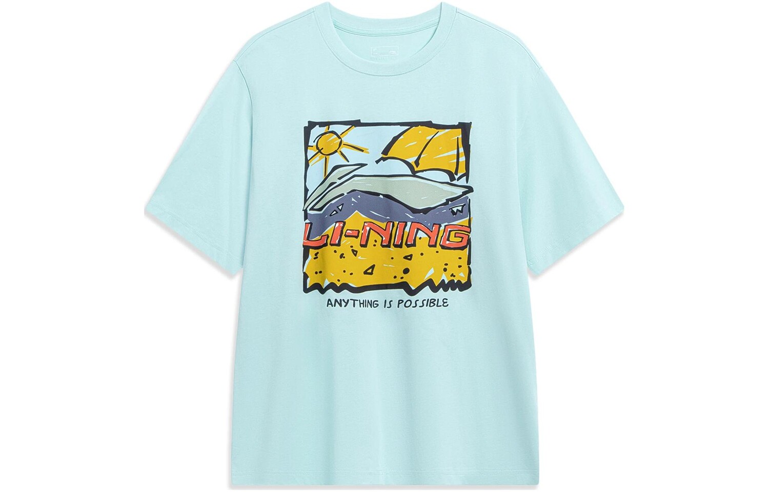 

Футболка Sports Life Collection унисекс синяя Lining, синий