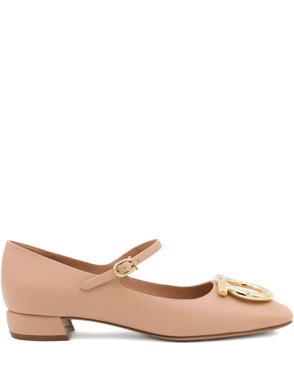 Туфли New Vara Gancini Ferragamo, нейтральный