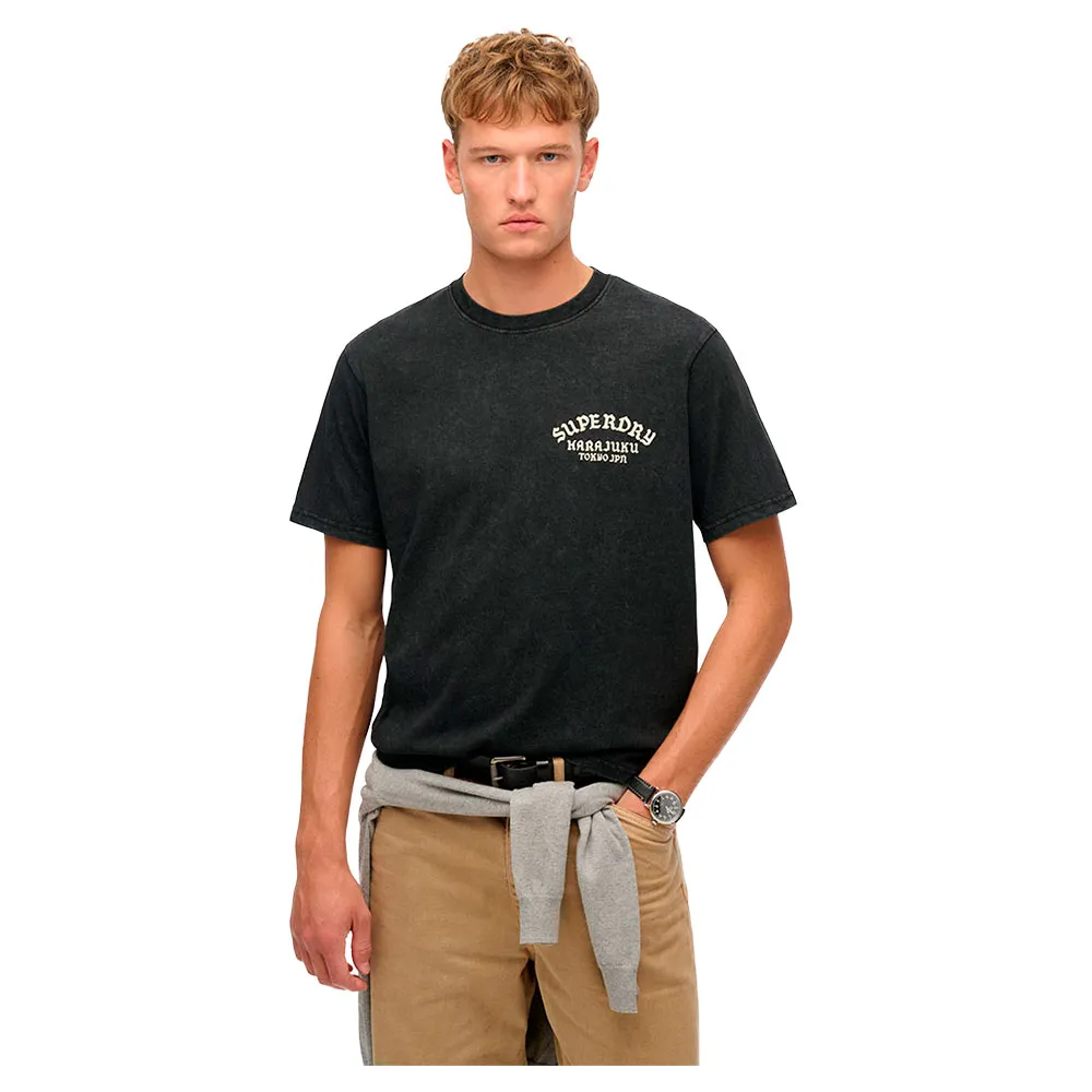 

Футболка с коротким рукавом Superdry Neo Trad Tattoo Loose, черный