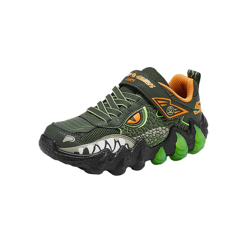 Skechers Kids Низкие детские повседневные кроссовки olive green — фото 2