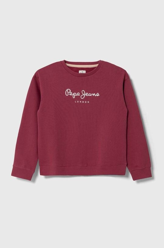 

Детская хлопковая толстовка Pepe Jeans, бордовый, Красный, Детская хлопковая толстовка Pepe Jeans, бордовый