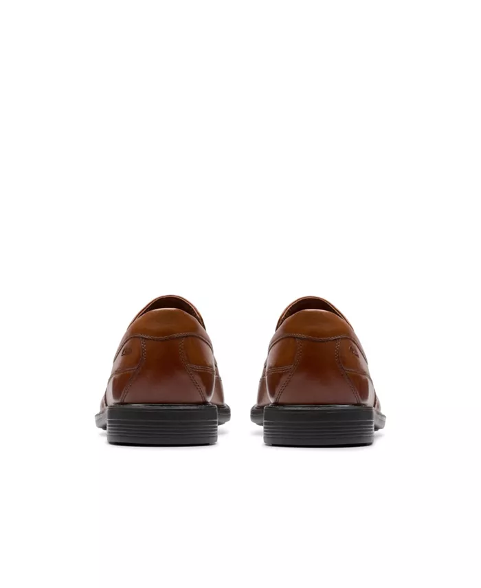Мужские кожаные лоферы Cosgrove Free Clarks, коричневый — фото 4