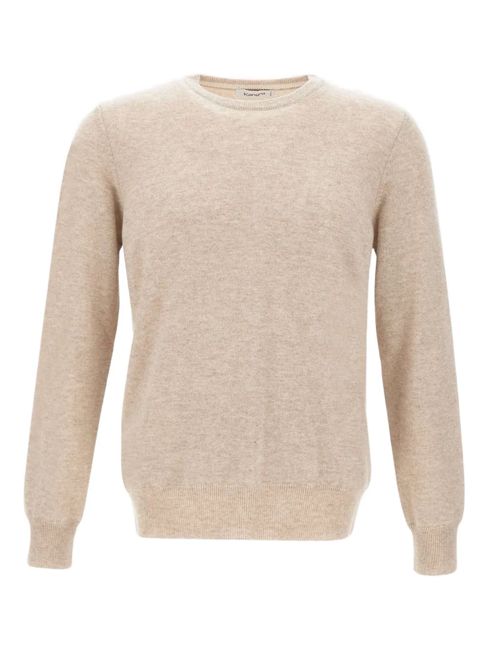 

Рифленый свитер с круглым вырезом Kangra, бежевый