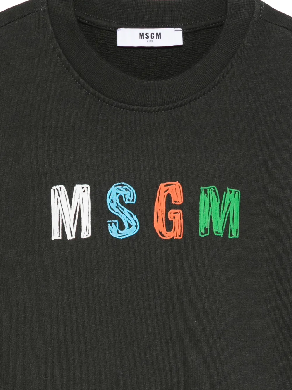 Толстовка с круглым вырезом MSGM Kids, серый — фото 3