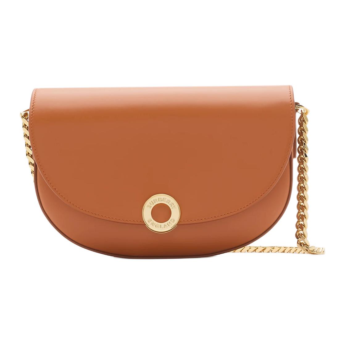 

Burberry Сумка через плечо из телячьей кожи для женщин, Dark Chestnut