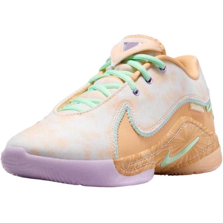 Nike Monopoly x LeBron 22 устойчивые к истиранию низкие детские баскетбольные кроссовки Ivory/Orange для подростков — фото 3