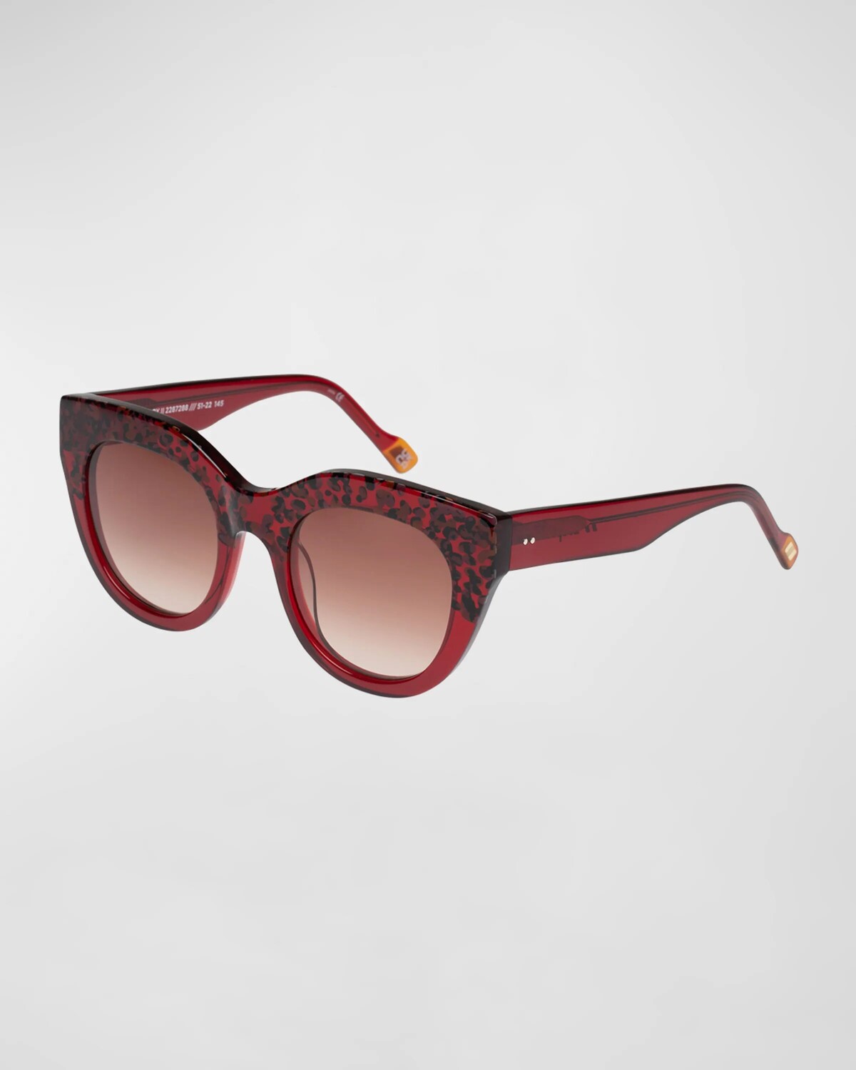 

Красные солнцезащитные очки «кошачий глаз» AIRY CANARY II из ацетата Le Specs, цвет Cherry Leopard Splice
